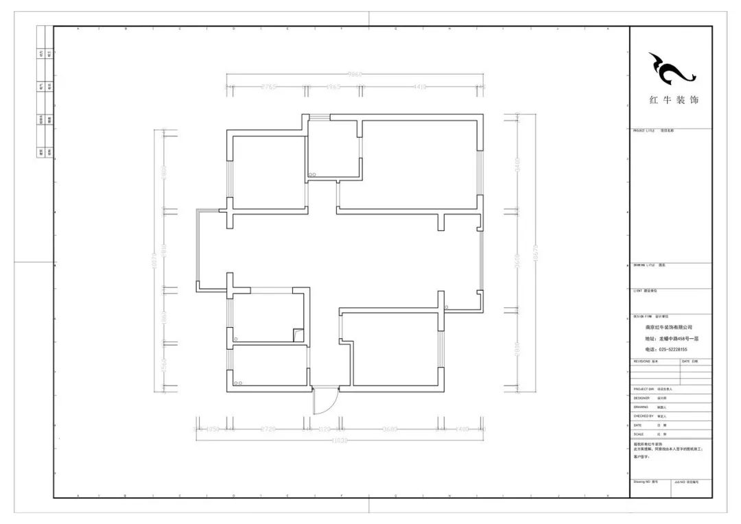 115㎡--保（bǎo）利國際社區戶型（xíng）解析01戶型分析_原始結構圖
